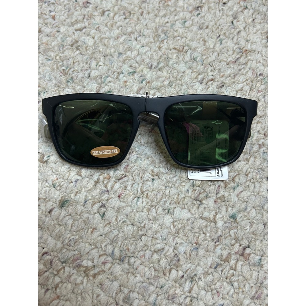 24/7 Life by 7-Eleven PR1 Premium Sunglasses Matte Black Green G15 Lens 41A